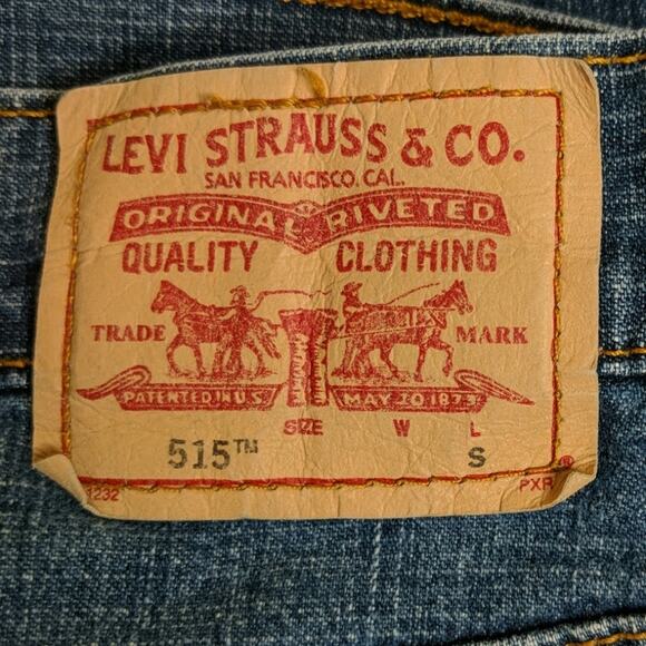 Levi's 515 Nouveau Bootcut Jeans Denim 10 S (Short) - Picture 5 of 8